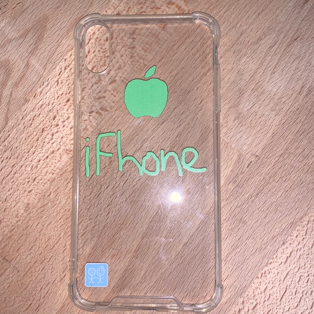 iPhone XS Max clear protective case “iFhone”